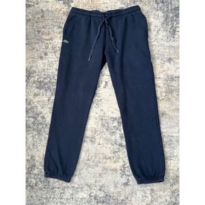 Lacoste Sweatpants Jogger Men's 3XL Blue Navy Sweat Pockets Lounge Casual Logo